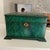 Antique Hand Painted Faux Malachite Wood Box