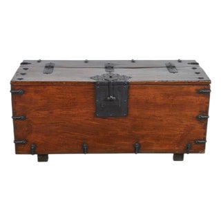 Large Superb Antique Korean Ton-Kwe Chest with Iron Hardware For Sale