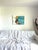 Cerulean "Big Hat, Cool Toes" Original Modern Oil Painting, by Jennifer Hohlfelder For Sale - Image 8 of 10