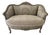 Vintage French Louis XV Style Painted Bergère Settee For Sale