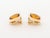 Gold Modern Rose Gold and Citrine Clip Earrings For Sale - Image 8 of 10