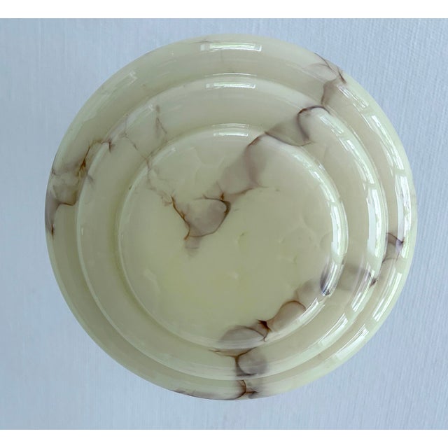 Art Deco Pendant Light in Marble Glass, 1930s For Sale - Image 16 of 18