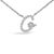 Embrace the elegance of personalization with this stunning 10K White gold pendant, delicately crafted into a flowing...