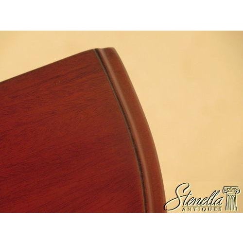 1990s Small French Style Carved Mahogany Accent or Occasional Hall Table For Sale - Image 5 of 8