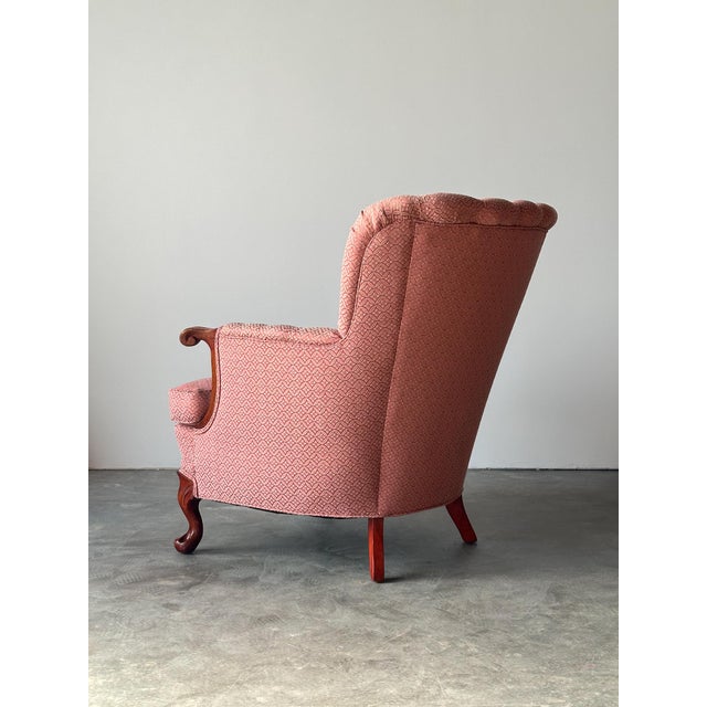 Mid-Century French Provincial Channel-Back Armchair For Sale - Image 10 of 17