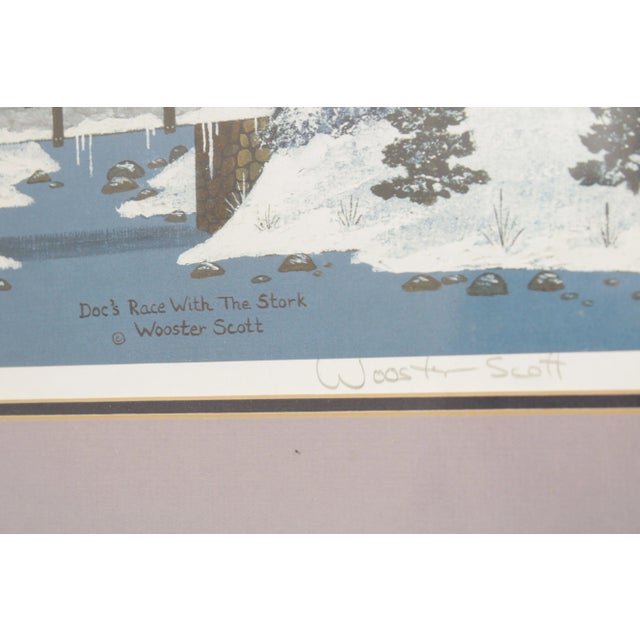 Printmaking Materials 1980s 'Doc's Race with the Stork' Limited Edition Art Print by Jane Wooster Scott For Sale - Image 7 of 13