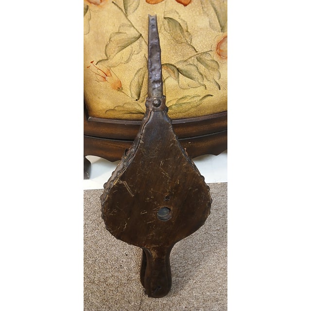 Wood Vintage Wooden Bellows With Iron Tip For Sale - Image 7 of 12