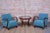 Art Deco Seating Set in Oak and Walnut, from Hala, 1940s, Set of 3 For Sale - Image 9 of 16