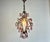 Glass Antique Vintage 1960s Crystal Chandelier – Hand-Restored, Pink Hand-Painted Crystals For Sale - Image 7 of 17