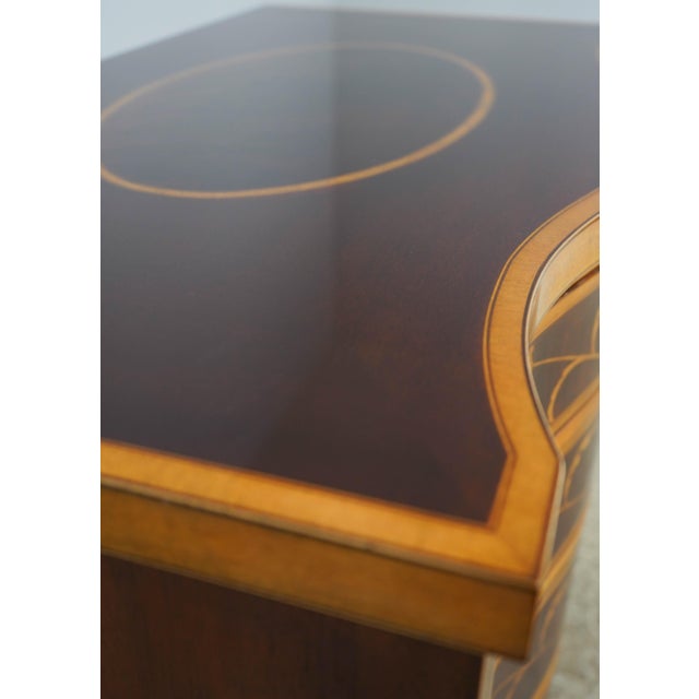 Wood Baker Colonial Williamsburg Mahogany Bow Front Chest For Sale - Image 7 of 18