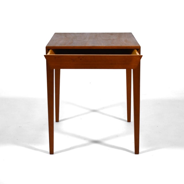 Severin Hansen Severin Hansen Side Table/ Nightstand by Haslev Mobelfabrik For Sale - Image 4 of 10