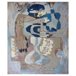 Vladimir Glushenkov, Mechanical Mask, Tempera on Cardboard, 1976 For Sale