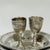 Corbell & Co. silver plated miniature cordial goblets Set of 2 cordials, shot glasses, or liqueur cups, these small...