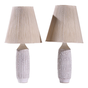 Lee Rosen for Design Technics Ceramic Table Lamp - Pair