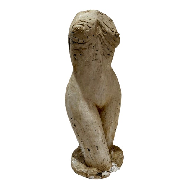 1960s Larry Mohr Female Torso Sculpture in Painted Plaster For Sale
