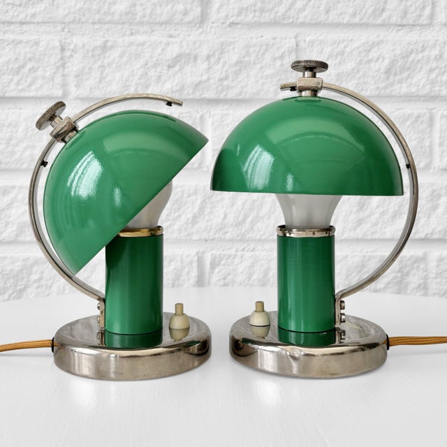 Model 29379 Modernist Table Lamps by Erik Tidstrand for Nordiska Kompaniet, Sweden, 1930s, Set of 2 For Sale - Image 17 of 17