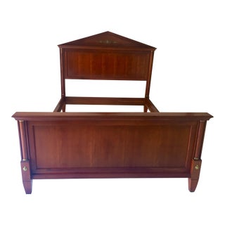 Ethan Allen Cherry Queen-Size Bed Frame French Style 86l X 67w X 60h For Sale