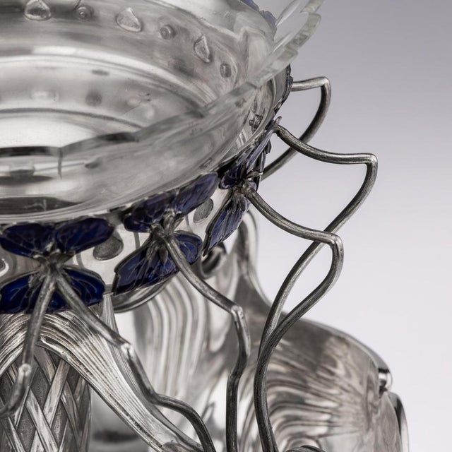 20th Century German Art Nouveau Silver & Enamel Centrepiece, 1900 For Sale - Image 11 of 18