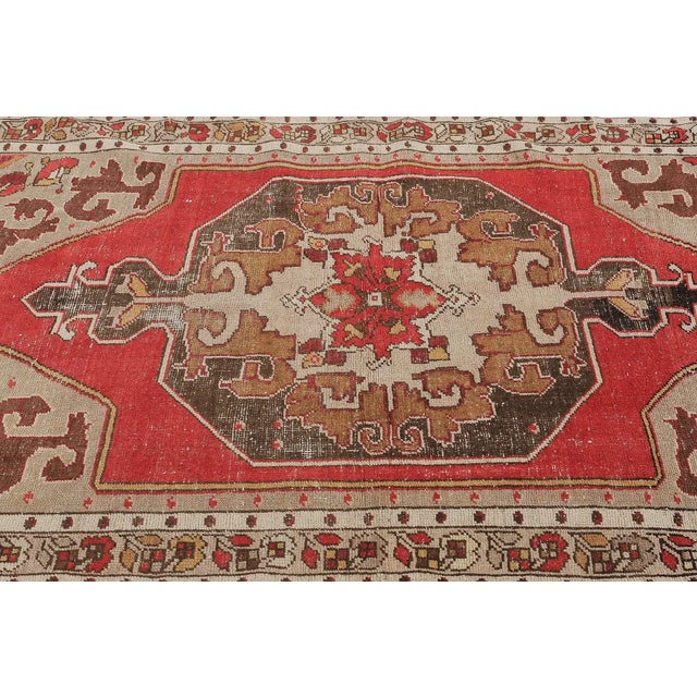 Mid 20th Century Decorative Turkish Anatolian Rug For Sale - Image 4 of 7