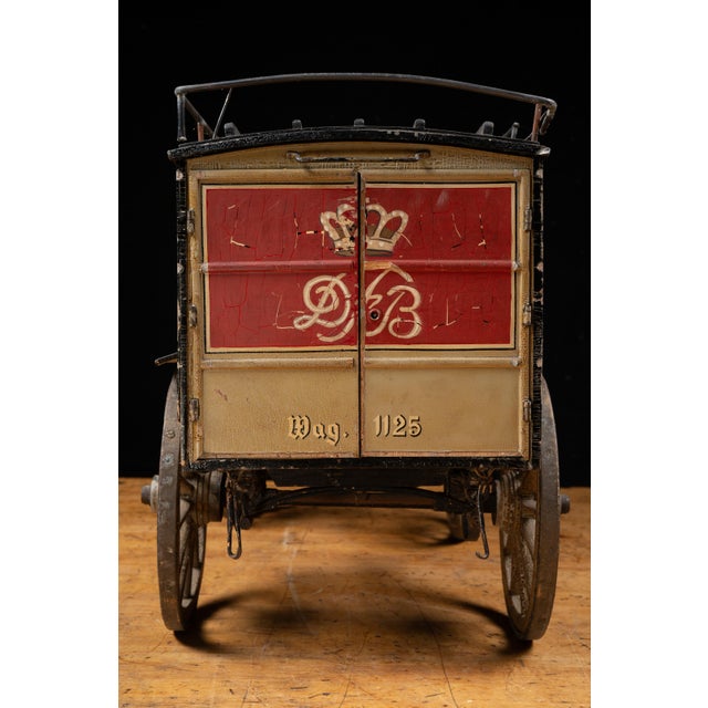 Antique Tuborg Beer Horse-Drawn Delivery Wagon Exhibition Model, Circa 1900s–1920s For Sale - Image 10 of 14