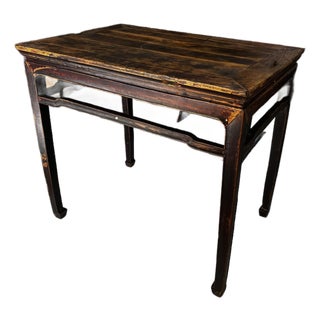 Antique Rectangular Table With Original Patina For Sale