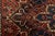 Heriz Rug 7’8” X 10’6” Red Wool Vintage Tribal Hand-Knotted Oriental Carpet For Sale - Image 10 of 15