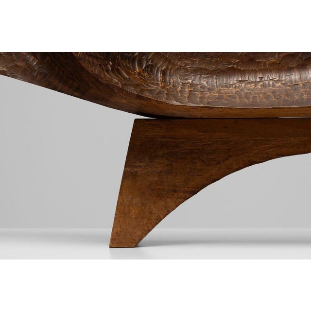 Wood Yasuo Fuke, Abstract Sculpture, 1960, Mahogany For Sale - Image 7 of 18