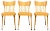 Wooden Dining Chairs from Erco, 1960s, Set of 3 For Sale