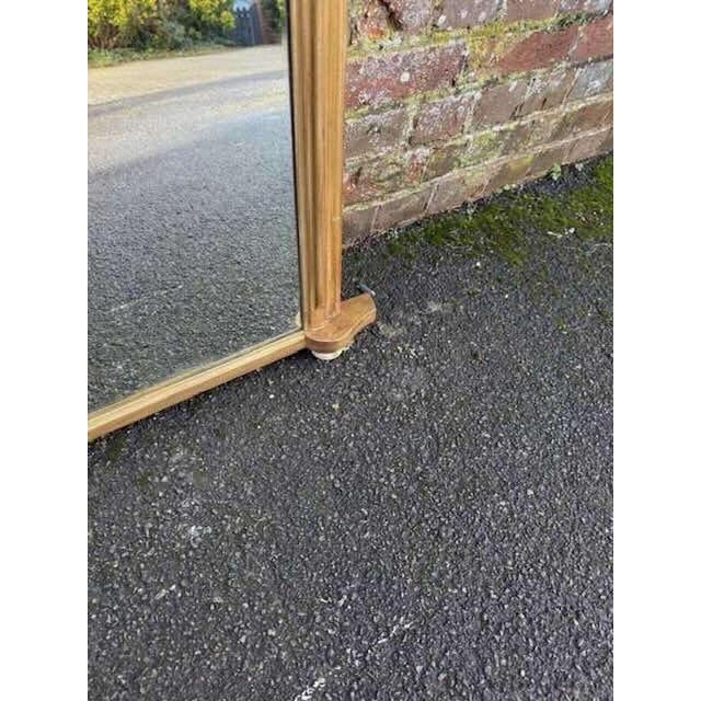 Antique English Arched Top Gilt Overmantle Mirror, 19th Century For Sale - Image 3 of 7