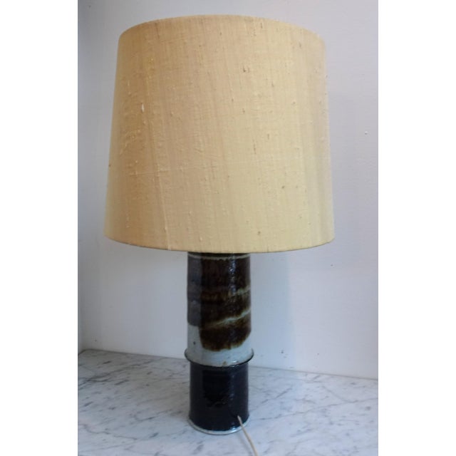 Large Stoneware Table Lamp by Inger Persson for Rörstrand, Sweden For Sale - Image 13 of 18