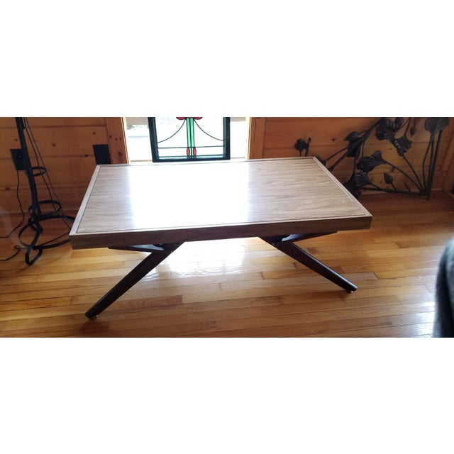 1950s Mid Century Modern Bernard Castro Convertible Dining Table Chairish
