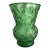 Large Vintage Green Glass Bouquet Vase 1970’s For Sale