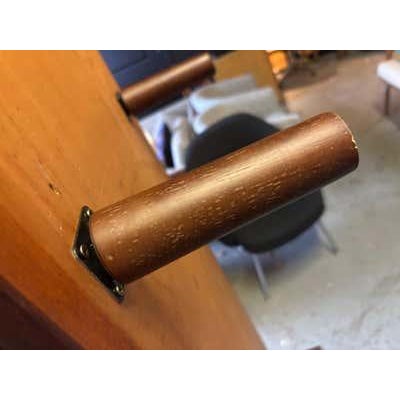 Mid-Century Modern Jens Risom Tambour Door Cabinet, Walnut & Brass, Mid-Century, 1965 For Sale - Image 3 of 14