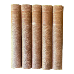 1890s Set of Five (5) Books Macaulay’s History of England