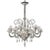 Imperial Transparent Rigadin Murano Glass Chandelier For Sale