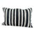 Turkish Hemp Pillow Cushion Natural Beige Black Pillow Cushion Cover 16" x 24" For Sale