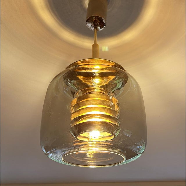 Vintage Glass Pendant Light from Erco, 1970s For Sale - Image 12 of 14