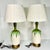 Mid-Century Boho Chic Vintage Ceramic Green Drip Table Lamps - A Pair For Sale - Image 12 of 18