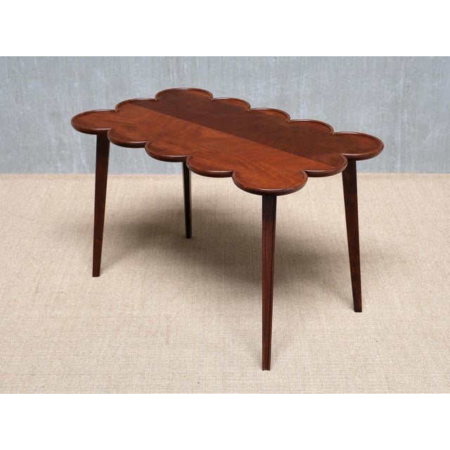 Swedish Modern Mahogany Cloud-Form Side Table, 1940s For Sale - Image 13 of 13