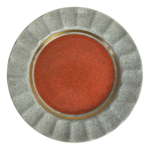 Vintage Danish Crackle Glaze Porcelain Ashtray from Royal Copenhagen, 1950s