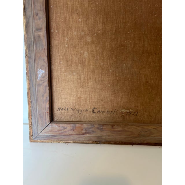 Vintage Signed Framed Scenic 1921 Painting For Sale - Image 10 of 10