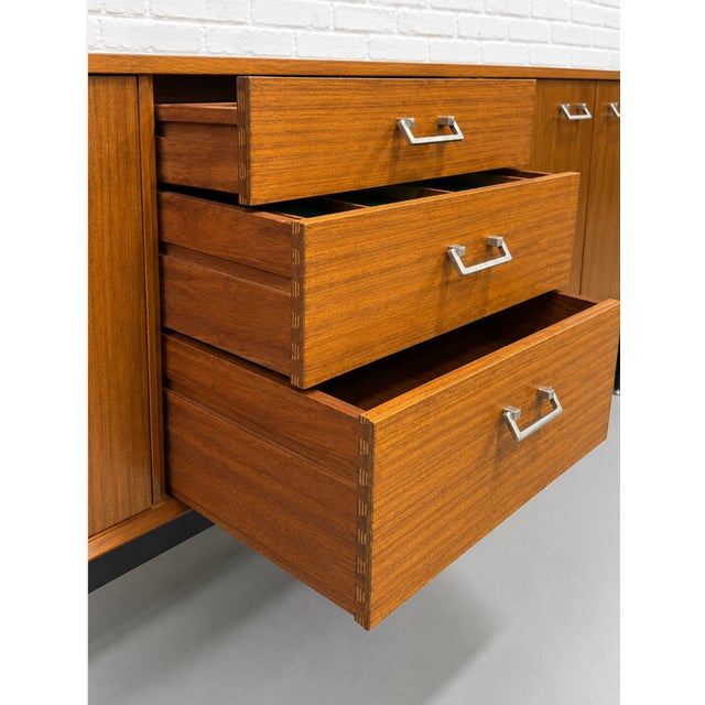 Mid Century Modern Teak Sideboard by Nathan Furniture, Made in England | British MCM Credenza, C. 1960’s For Sale - Image 11 of 17