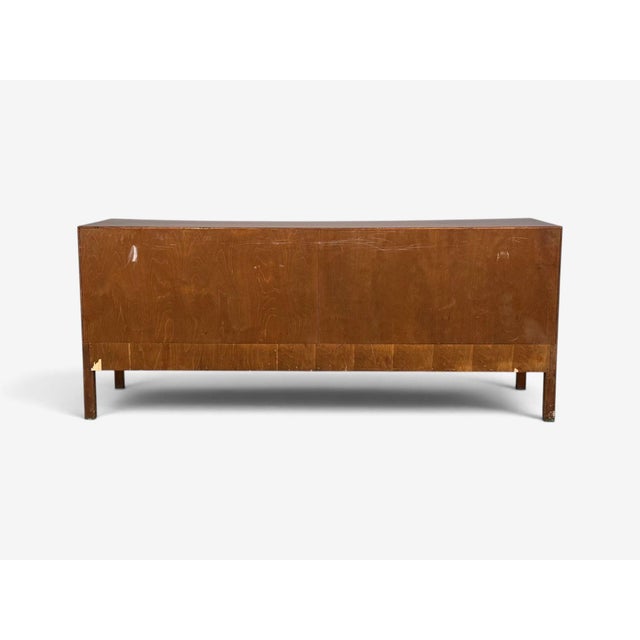 Edmond Spence, Concave Dresser, Stained Wood, Brass, Sweden, 1950s For Sale - Image 16 of 17