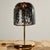 ‘Neverrino’ table lamp from the 1970s, designed by Gae Aulenti for Vistosi. The Murano glass shade is decorated with...