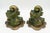 Vintage Palm Beach Regency Bespoke Parcel Gilt Antiquated Palm Bronze Brackets by Turtle and Crane -a Pair Newly Painted For Sale - Image 10 of 11