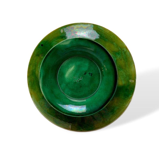 Ceramic J Roth London English Majolica Greek Key Motif Taza For Sale - Image 7 of 8