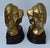 Vtg. Pair of Brass Lion Head Traditional Style Bookends W/Wood Base For Sale In Philadelphia - Image 6 of 12