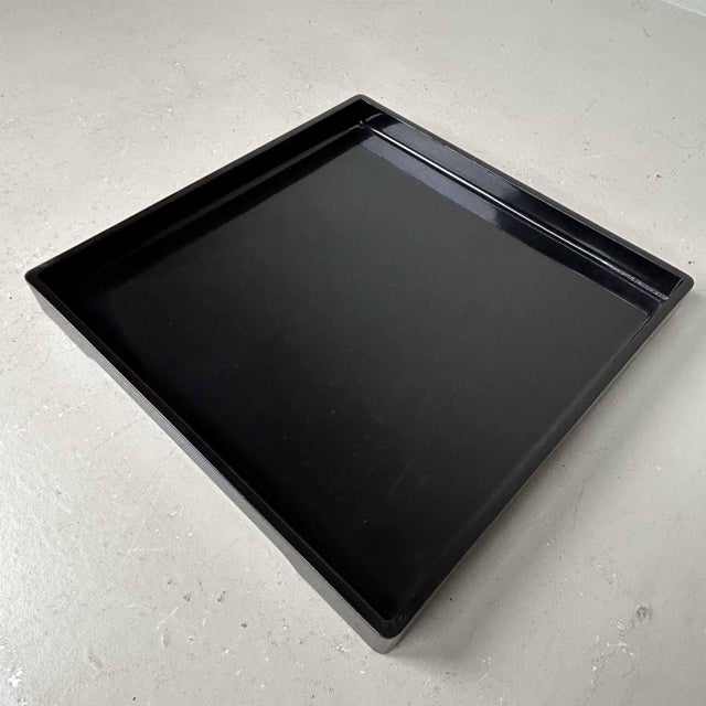 Urushi Lacquer Black Tray, Japan, 1890s For Sale - Image 12 of 14