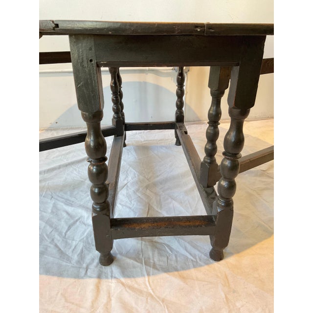 Brown 1820s English William and Mary Gateleg Table For Sale - Image 8 of 12