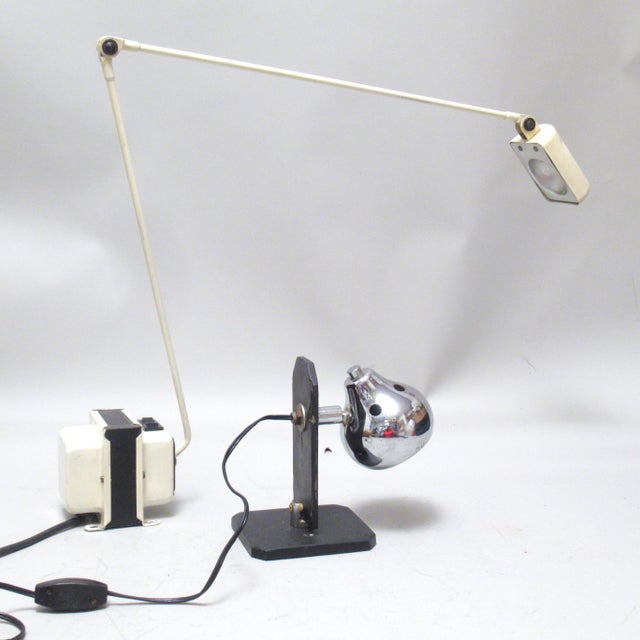 Black Italian Brutalist Slate Lamp, 1960s For Sale - Image 8 of 9